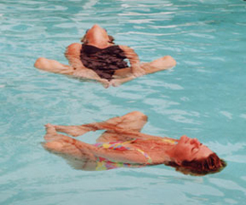 The Floating Lotus gentle meditation in water.getting in touch with your baby